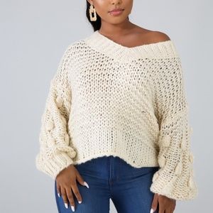 Knit Cream Sweater